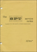 SPT Service Notes: July-August 1971