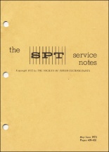 SPT Service Notes: May-June 1972