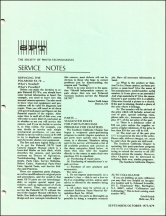 SPT Service Notes: September-October 1975