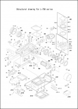 Sekonic L-758 Meter Parts Diagram