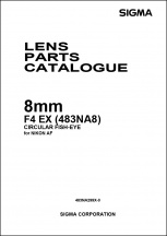 Sigma 8mm f4 EX Fisheye (Nikon Mount) Parts List