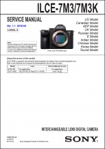 Sony a7 III (ILCE-7M3) Service Manual