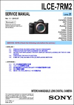 Sony a7R II (ILCE-7RM2) Service Manual