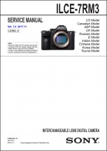 Sony a7R III (ILCE-7RM3) Service Manual
