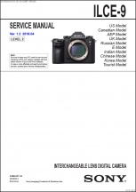 Sony A9 (ILCE-9) Service Manual