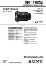 Sony FE 16-35mm f2.8 GM Lens Service Manual