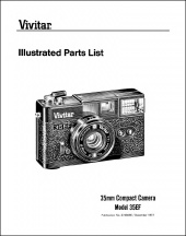 Vivitar 35EF Parts Diagrams