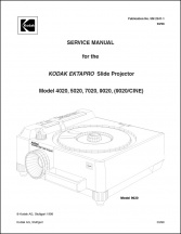 Kodak Ektapro Slide Projector Repair Manual