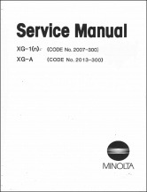 Minolta XG-1 and XG-A Service Manual